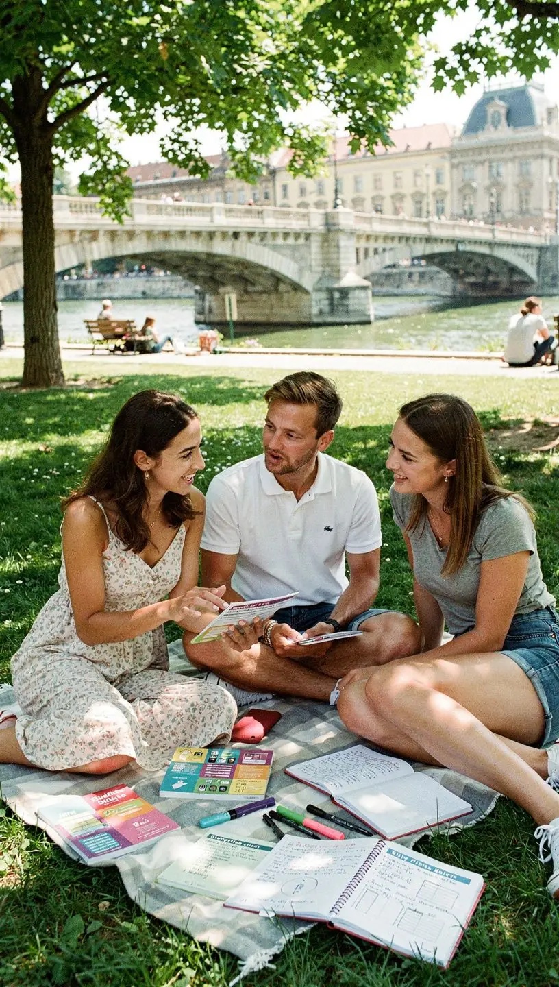 Nő tanul otthon, miközben online pénzügyi blogot olvas egy laptopon.